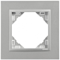 EFAPEL ANIMATO Ramka pojedyncza aluminium/aluminium