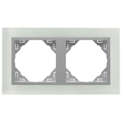 EFAPEL LOGUS 90 Ramka podwójna szkło / aluminium