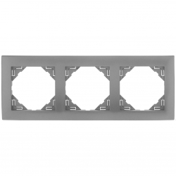 EFAPEL LOGUS 90 Ramka potrójna aluminium