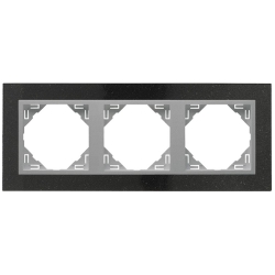 EFAPEL LOGUS 90 Ramka potrójna granit / aluminium