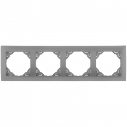 EFAPEL LOGUS 90 Ramka poczwórna aluminium