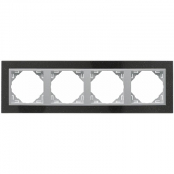 EFAPEL LOGUS 90 Ramka poczwórn a granit / aluminium