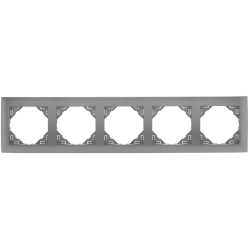EFAPEL LOGUS 90 Ramka pięciokrotna aluminium