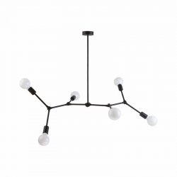 Nowodvorski oprawa przysufitowa TWIG E27 x 6 Stal lakierowana Czarny ~220-230 V MAX: 6x60W