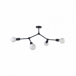 Nowodvorski oprawa przysufitowa TWIG E27 x 4 Stal lakierowana Czarny ~220-230 V MAX: 4x60W