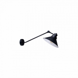 Nowodvorski kinkiet regulowany TECHNO E27 x 1 Stal lakierowana Czarny ~220-230 V MAX: 1x60W