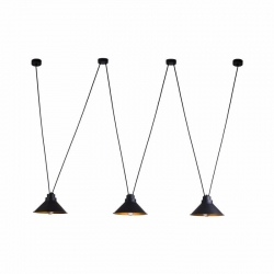 Nowodvorski lampa wisząca PERM E27 x 3 Stal lakierowana Czarny ~220-230 V MAX: 3x60W