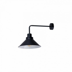 Nowodvorski kinkiet CRAFT E27 x 1 Stal lakierowana Czarny ~220-230 V MAX: 1x60W