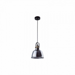 Nowodvorski lampa wisząca AMALFI M E27 x 1 Szkło metalizowane Stal Srebrny ~220-230 V MAX: 1x60W