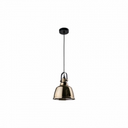 Nowodvorski lampa wisząca AMALFI M E27 x 1 Szkło metalizowane Stal Złoty ~220-230 V MAX: 1x60W