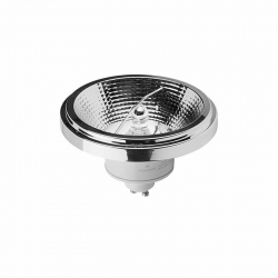 Nowodvorski Żarówka led REFLECTOR GU10, ES111, LED COB, 12W Tworzywo sztuczne Aluminium Chrom ~220-230 V MAX: 12W