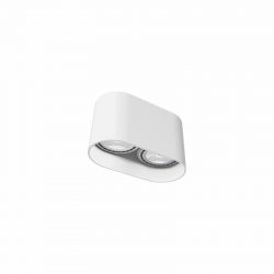 Nowodvorski oprawa natynkowa OVAL GU10 ES111 x 2 Aluminium lakierowane Biały ~220-230 V MAX: 2x75W