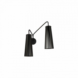 Nowodvorski kinkiet regulowany DOVER GU10 x 2 Sklejka Stal lakierowana Czarny ~220-230 V MAX: 2x35W