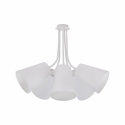 Nowodvorski oprawa przysufitowa FLEX SHADE E27 x 5 Tkanina Peszel Biały ~220-230 V MAX: 5x60W