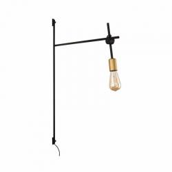 Nowodvorski kinkiet regulowany AXIS E27 x 1 Stal lakierowana Czarny ~220-230 V MAX: 1x60W