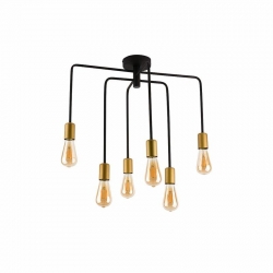 Nowodvorski oprawa przysufitowa AXIS E27 x 6 Stal lakierowana Czarny ~220-230 V MAX: 6x60W