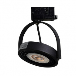 Lampa oprawa LUGAR TRACK 1xAR111 black3F czarna LUXsystem-3F (na szynę)