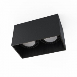 Nowodvorski oprawa natynkowa GROOVE GU10 ES111 x 2 Aluminium lakierowane Czarny ~220-230 V MAX: 2x75W