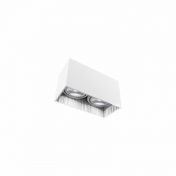 Nowodvorski oprawa natynkowa GROOVE GU10 ES111 x 2 Aluminium lakierowane Biały ~220-230 V MAX: 2x75W