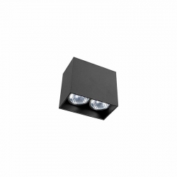 Nowodvorski oprawa natynkowa GAP GU10 x 2 Aluminium lakierowane Czarny ~220-230 V MAX: 2x35W