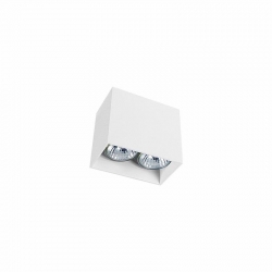 Nowodvorski oprawa natynkowa GAP GU10 x 2 Aluminium lakierowane Biały ~220-230 V MAX: 2x35W