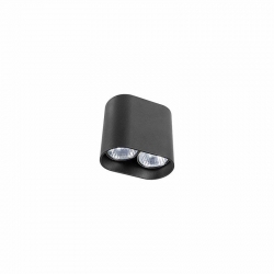 Nowodvorski oprawa natynkowa PAG GU10 x 2 Aluminium lakierowane Czarny ~220-230 V MAX: 2x35W