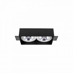 Nowodvorski oprawa wpuszczana MOD PLUS GU10 ES111 x 2 Stal lakierowana Czarny ~220-230 V MAX: 2x75W