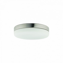 Nowodvorski plafon KASAI E27 x 2 Szkło Stal nierdzewna szczotkowana Biały ~220-230 V MAX: 2x40W