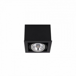 Nowodvorski oprawa przysufitowa BOX ES111 GU10 ES111 x 1 Sklejka Stal lakierowana Czarny ~220-230 V MAX: 1x15W