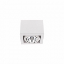 Nowodvorski oprawa przysufitowa BOX ES111 GU10 ES111 x 1 Sklejka Stal lakierowana Biały ~220-230 V MAX: 1x75W