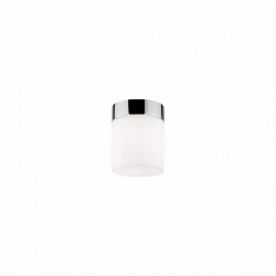 Nowodvorski plafon CAYO G9 x 1 Szkło Stal chromowana Biały ~220-230 V MAX: 1x40W