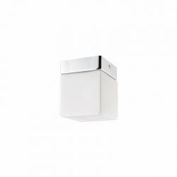 Nowodvorski plafon SIS G9 x 1 Szkło Stal chromowana Biały ~220-230 V MAX: 1x40W