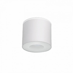 Nowodvorski plafon zewnętrzny HEXA GU10 x 1 Aluminium lakierowane Szkło Biały ~220-230 V MAX: 1x35W