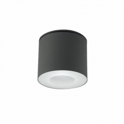 Nowodvorski plafon zewnętrzny HEXA GU10 x 1 Aluminium lakierowane Szkło Grafitowy ~220-230 V MAX: 1x35W