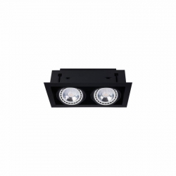 Nowodvorski oprawa wpuszczana DOWNLIGHT ES111 GU10 ES111 x 2 Stal lakierowana Czarny ~220-230 V MAX: 2x15W
