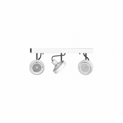 Nowodvorski oprawa natynkowa CROSS GU10 ES111 x 3 Stal lakierowana Chrom Biały ~220-230 V MAX: 3x75W