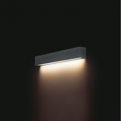 Nowodvorski kinkiet STRAIGHT LED S LED TUBE T8 x 1 Stal lakierowana Tworzywo sztuczne PMMA Grafitowy ~220-230 V MAX: 11W