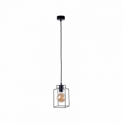 Nowodvorski lampa wisząca FIORD E27 x 1 Stal lakierowana Czarny ~220-230 V MAX: 1x60W
