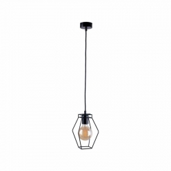 Nowodvorski lampa wisząca FIORD E27 x 1 Stal lakierowana Czarny ~220-230 V MAX: 1x60W