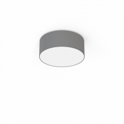 Nowodvorski plafon CAMERON E27 x 2 Tkanina Tworzywo sztuczne Szary ~220-230 V MAX: 2x25W only LED