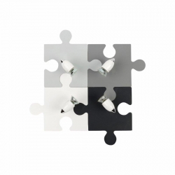 Nowodvorski oprawa przysufitowa PUZZLE GU10 x 4 Sklejka Tworzywo sztuczne PA Multikolor ~220-230 V MAX: 4x15W