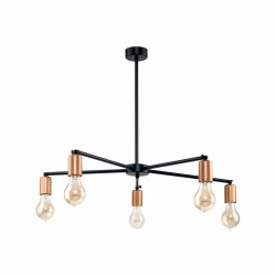 Nowodvorski oprawa przysufitowa STICKS E27 x 5 Stal lakierowana Czarny ~220-230 V MAX: 5x60W