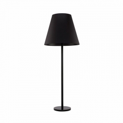 Nowodvorski Lampa podłogowa MOSS E27 x 3 Tkanina Sklejka Czarny ~220-230 V MAX: 3x60W