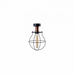 Nowodvorski oprawa przysufitowa MANUFACTURE E27 x 1 Stal lakierowana Stal miedziowana Czarny ~220-230 V MAX: 1x60W
