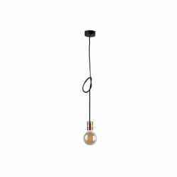 Nowodvorski lampa wisząca CABLE E27 x 1 Przewód w oplocie Stal lakierowana Czarny ~220-230 V MAX: 1x60W