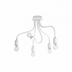 Nowodvorski oprawa przysufitowa FLEX E27 x 5 Peszel Stal lakierowana Biały ~220-230 V MAX: 5x60W