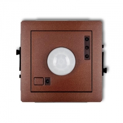 Karlik DECO elektroniczny czujnik ruchu brązowy metalik PODTYNKOWY bez ramki IP 20, 230V~ 50Hz 3200W 9DCR-1