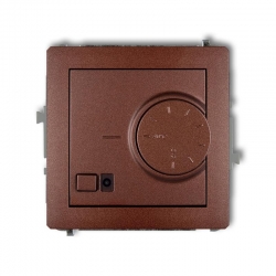 Karlik DECO elektroniczny regulator temperatury z czujnikiem powietrznym brązowy metalik PODTYNKOWY bez ramki IP 20, 230V~ 50Hz 23000W 9DRT-2