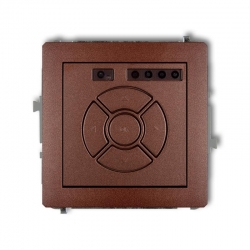 Karlik DECO elektroniczny sterownik roletowy przycisk strefowy brązowy metalik PODTYNKOWY bez ramki IP 20, 230V~ 50Hz max 9DSR-5