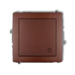 Karlik DECO przycisk zwierny światło brązowy metalik PODTYNKOWY bez ramki IP20 10AX 250V 9DWP-5